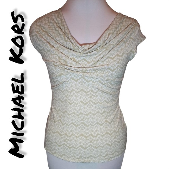 MICHAEL Michael Kors Tops - Michael Kors Swoopneck Capped Sleeve Top